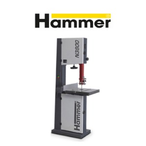 [HAMMER] 해머 밴드쏘 N3800 (단상/2마력/X-라이프 세라믹가이드, 마이터게이지 장착)